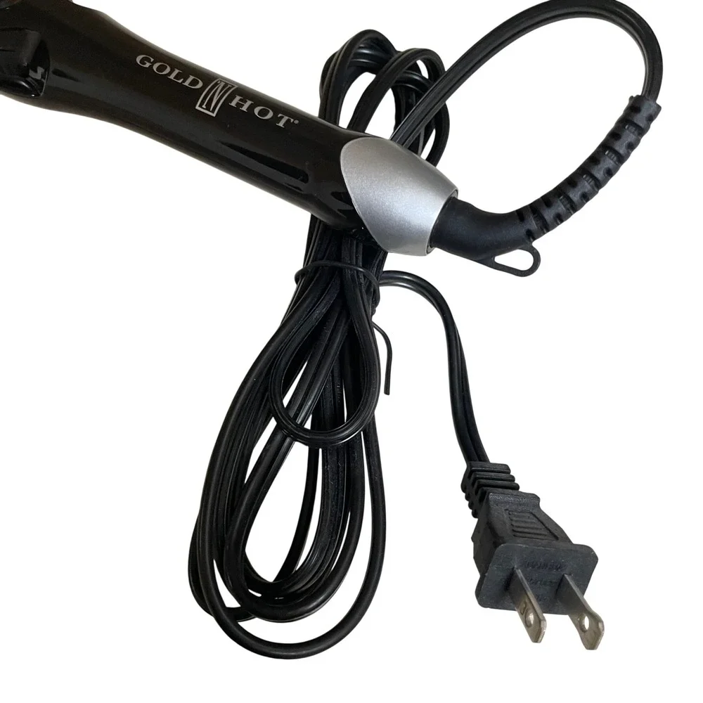 Gold N Hot Professional Infrared‎ Spring Curling Iron GH3115 Black Silver 1 Inch